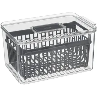 5 five simply smart Aufbewahrungsbox 24 x 15 cm grau