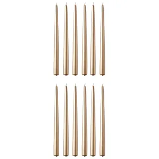 Butlers Zwillingskerze TWIN FLAME 12er-Set in Gold | Gr.: onesize