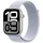GPS 46 mm Aluminiumgehäuse silber Sport Loop blaue Wolke