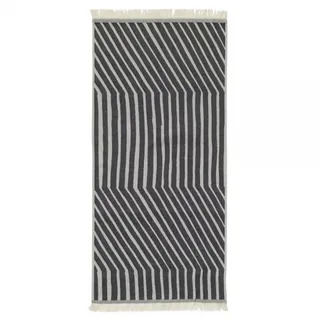 Marimekko Kalasääski Hand Towel 50x100 cm, 100 x 50 - Off White, Charcoal