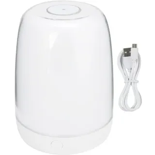 Berührungsempfindliche Tischleuchte, Warmweißes, Farbiges Led-nachtlicht Fürs Schlafzimmer, Usb-ladefunktion, Dimmbar, Stimmungsvolle Nachttischlampe (warmweißes, Farbiges Licht)