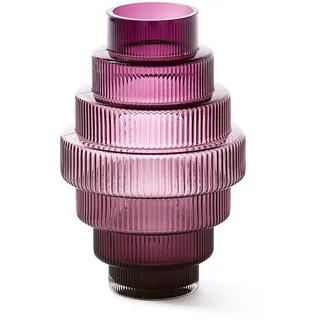 POLSPOTTEN - Steps Vase S, dunkles lila