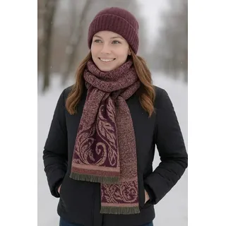 COLLEZIONE ALESSANDRO Winterschal " Paisley " in lila | Gr.: onesize