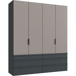 WIMEX Falttürenschrank Oxford 200 x 236 x 58 cm Grau