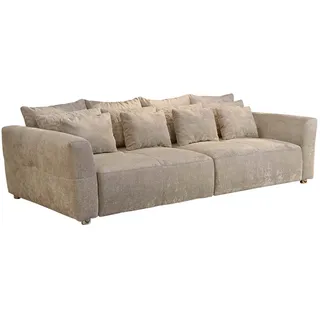JOB Big-Sofa Webstoff 12-Sitzer Beige