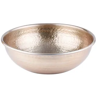 Marrakesch Orient & Mediterran Interior Vintage Servierschale Engla handgefertigt aus Aluminium in Gold 27 cm | 24 cm und 27 cm im Silber oder Gold