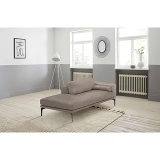 Egoitaliano Ottomane "Masu, Design trifft super Sitzkomfort, mit toller Detailverarbeitung", beige (safari), B:182cm H:95cm T:97cm, Leder »BULL« (echtes Rindsleder). Geschliffenes, pigmentiertes und behandeltes Rindsleder mit einer Dicke von 1, 3-1, 5 mm.