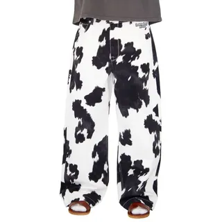 Home Boy Straight-Jeans Jeans Home Boy x-tra Cow Boy Baggy Jeans-Style weiß 30