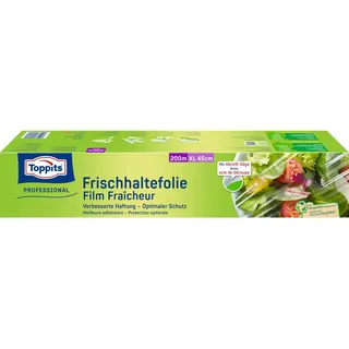 Toppits Frischhaltefolie Extrabreit - 1 x 200m, Transparent