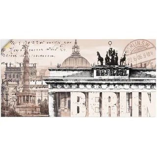 Wandbild »Berlin II«, Deutschland, (1 St.), als Leinwandbild, Poster, Wandaufkleber in verschied. Größen, 93408341-0 grau B/H: 100 cm x 50 cm