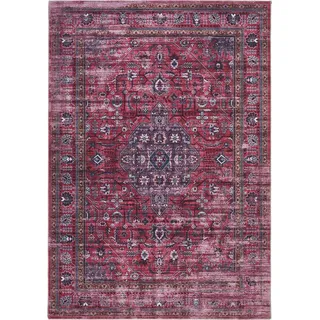 Novel Vintage-Teppich, Bordeaux, Textil, Vintage, rechteckig, 130x200 cm, Oeko-Tex® Standard 100, für Fußbodenheizung geeignet, in verschiedenen Größen erhältlich, Teppiche & Böden, Teppiche, Vintage-Teppiche
