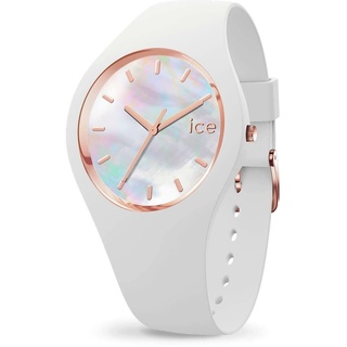 Ice-Watch - ICE pearl White - Weiße Damenuhr mit Silikonarmband - 016935 (Small)