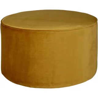 Woood Hocker Sara Samt 60 x 36 x 60 cm Gelb