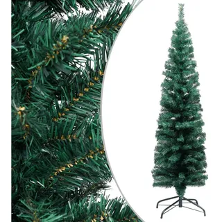 vidaXL Künstlicher Weihnachtsbaum Schlank Grün 120 cm