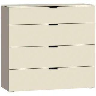 Jutzler Kommode, Creme, Hellbraun, Kunststoff, 4 Schublade(n) Schubladen, 90x87x43 cm, Typenauswahl, Beimöbel erhältlich, in verschiedenen Größen erhältlich, Wohnzimmer, Kommoden & Sideboards, Kommoden