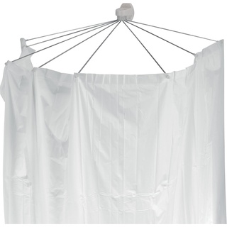 Spirella Duschspinne Duschfaltschirm "Ombrella" weiß Duschvorhang