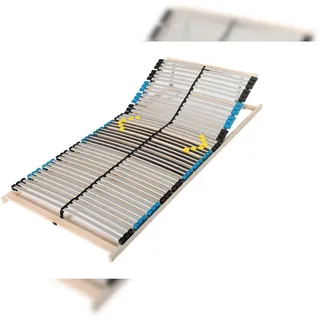 Sleepneo Lattenrost 140x200, Kopfteil verstellbar, Ergonomischer 7 Zonen Lattenrost, Buchenholz, 42 Latten, Hergestellt in Deutschland, Traglast 150Kg