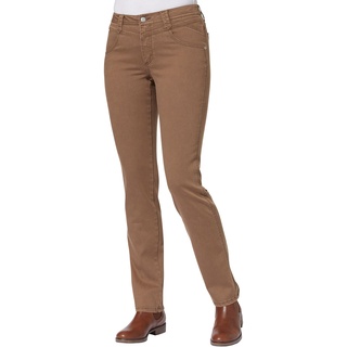 Bequeme Jeans CASUAL LOOKS Gr. 50, Normalgrößen, braun Damen Jeans