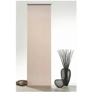 heimtexland Schiebegardine Batist Optik Natur Flächenvorhang Gardine Typ410 (1 St), Paneelwagen, transparent, Polyester in Batist-Optik, transparent, mit Zubehör, Schiebevorhang, HxB 245x60 cm braun