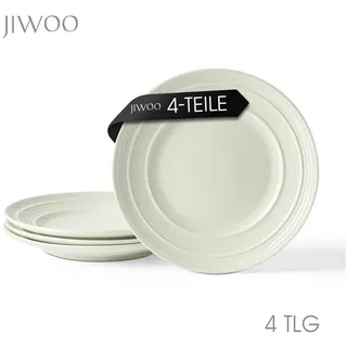 JIWOO Frühstücksteller Ø21 cm weiß 4er Set
