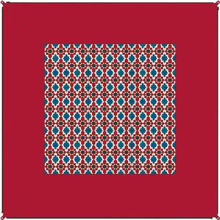 Bent Teppich rot