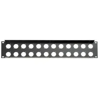 Adam Hall 19' Parts 872214 U-Rackblende 2 HE für 24 x XLR