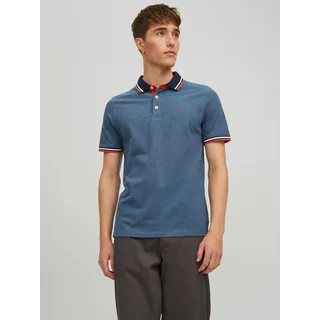 JACK & JONES Paulos Kurzarm-poloshirt Denim Blue M