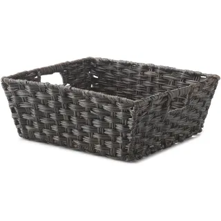 Whitmor Split Rattique Regaltasche Treibholz, Polyethylen Metall, braun, One Size