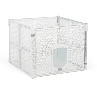 Hunde-Laufstall, 900 x 900 x 667 mm, weiß