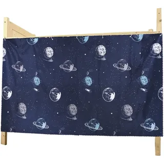 YJZQ Bettvorhang Vorhang Hochbett Schlafzelt Gardine Bettvorhang Classic Staubdicht Bett Zelt Vorhang Tuch Kinderbett Etagenbett Studentenwohnmein Kinderzimmer 2pcs 1.2m(H)