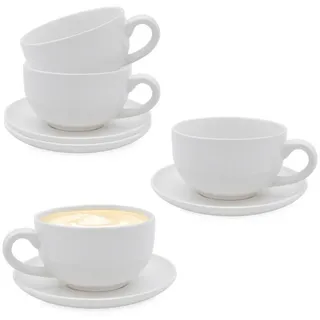 Spetebo Kaffeetasse 0,3 l Weiß 4 St.