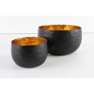 Hirsch Terracotta Teelichthalter Teelichthalter aus Metall stabil und stimmungsvoll (2er Set, 2er-Set), handgefertigt goldfarben