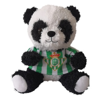 Real Betis Balompié-Bär, Plüschtier, Spielzeug, Bär mit T-Shirt, Fußball, Weiß und Schwarz, offizielles Produkt (CyP Brands)