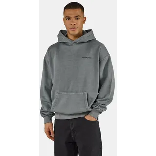 PEGADOR Kapuzensweatshirt Logo Oversized Hoodie Baumwollmischung, oversize grau XXL