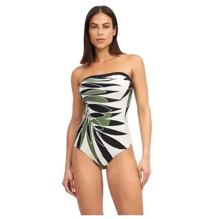 Nuria Ferrer Badeanzug Damen Bandeau Badeanzug (1-St) Extravagant bunt|grün|schwarz 36