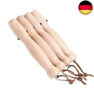 4 Stück Grillspieße Edelstahl Holzgriff Lang Lagerfeuer Teleskop Ausziehbar G