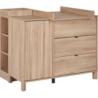 Gami Wickelkommode "Calypso Wickelkommode", eiche bocage nachbildung, eiche bocage nachbildung, B:113cm H:94cm T:81cm, Holzwerkstoff, Wickelkommoden, Wickelkommode, durchdachte Funktionalität – ideal zum Verstauen aller Utensilien.