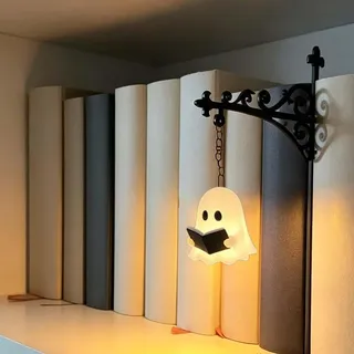 Generisch Bibliothek Laterne-Dekorative Bücherregal Beleuchtung,Bücherregals Lampe,Lesen Nook LED Nachtlicht,Vintage Holz Bücherregal Licht,Mini Dekor Lampe für Bücherregals Schrank Anzeige (B)