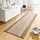 Teppich Läufer 80x250cm Teppichläufer Weicher Teppich Modernes Design Läufer für Flur Kinderzimmer Badezimmer Küche Dekoläufer Beige Creme