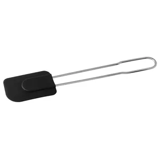 Fackelmann Teigschaber Silikon mit Edelstahlgriff, 28cm