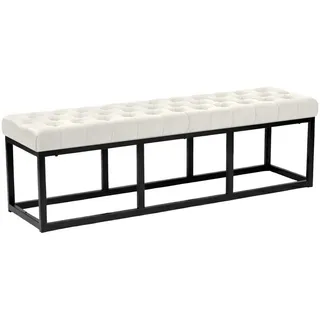 deluke Sitzbank MERIDA Samt Creme 150 x 37 x 42 cm
