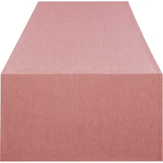 Delindo Lifestyle Tischläufer DELINDO LIFESTYLE "WIEN" Gr. 1, rosa, B:140cm L:40cm, Polyester, Tischdecken, Fleckabweisend, pflegeleicht, 180 g/m2