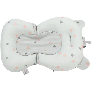 aby Badewannenkissen, Schwimmend Neugeborenen-Badewannenmatte Baby Badesitzkissen für 0-12 Monate Neugeborene, Weiches Baby Badewanne Sitzkissen Unterstützer, Bad Bett Dusche Matte (Hellblaue Sterne)