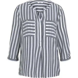 Tom Tailor Hemd Offwhite Navy Vertical Stripe 42