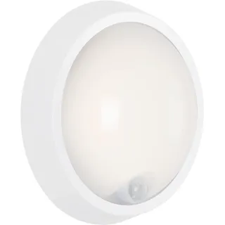 SENSOR LED Außenleuchte, Ø 17 cm, 12 W, Weiß