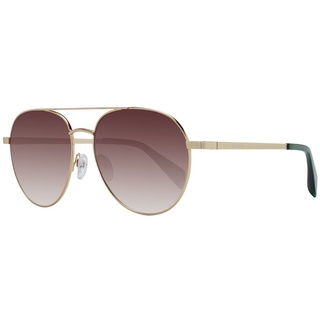 Ted Baker TB1682 407 57 Herren-Sonnenbrille, Vollrand Pilot Metall-Gestell, grün