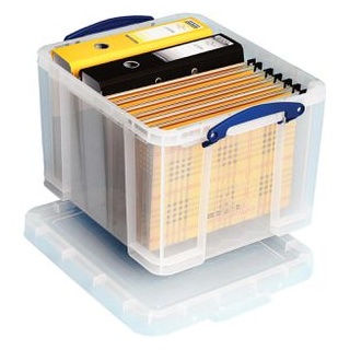 Really-Useful-Box Aufbewahrungsbox 35C 35L, mit Deckel, Kunststoff, transparent, A4, 48 x 39 x 31cm