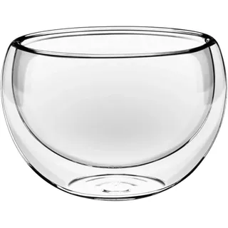 Wilmax England Wilmax Doppelwandige Glasschale 80 ml Transparent, 1er Set