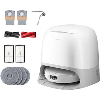 ROBOROCK Nass-Trocken-Saugroboter "Qrevo Curv 2 Pro X mit Wischfunktion", weiß, B:35cm H:7,98cm T:35cm, Saugroboter, FlexiArm Design Seitenbürste, DuoDivide Bürste, autom. Moppreinigung.