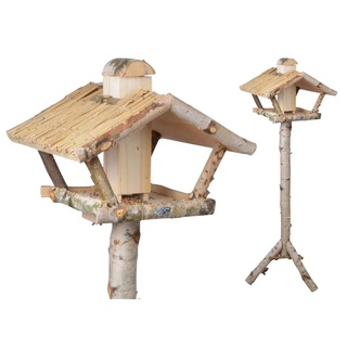Esschert Design BV Vogelhaus, Futterhaus auf Ständer braun braun